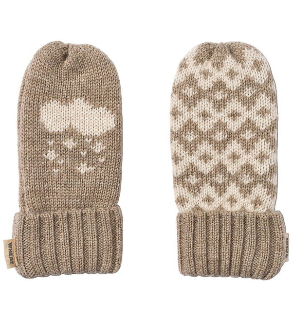 Wheat Luffer - Uld - Jacquard - Towsi - Grey Camel Melange m. Sn