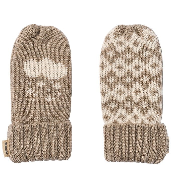 Wheat Luffer - Uld - Jacquard - Towsi - Grey Camel Melange m. Sn