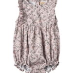 Wheat Sommerdragt - Emmaline - Lilac Checked Flowers