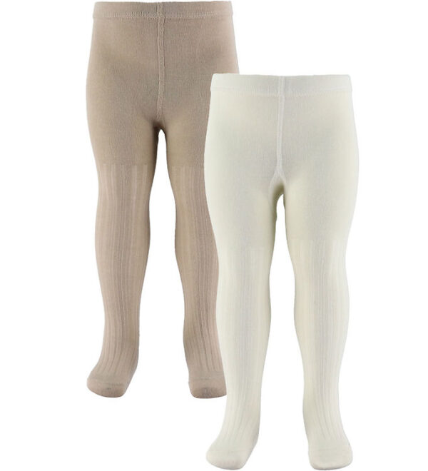 Wheat Strømpebukser - Rib - Indy - 2-pak - Sand