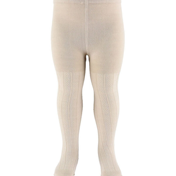 Wheat Strømpebukser - Uld - Karla - Offwhite m. Mønster