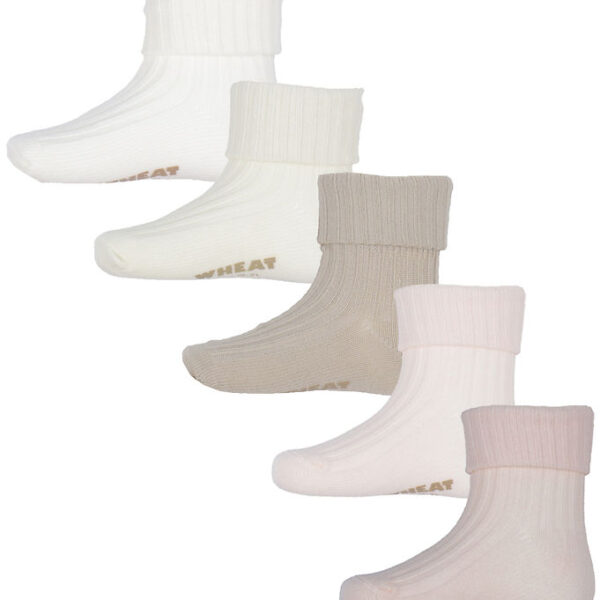 Wheat Strømper - 5-pak - Gaveæske - Evig - Rose