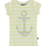 Wheat T-shirt - Creme/Gul m. Anker