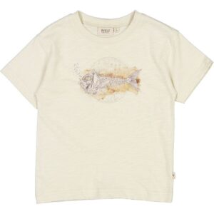 Wheat T-shirt - Fishskeleton - Chalk