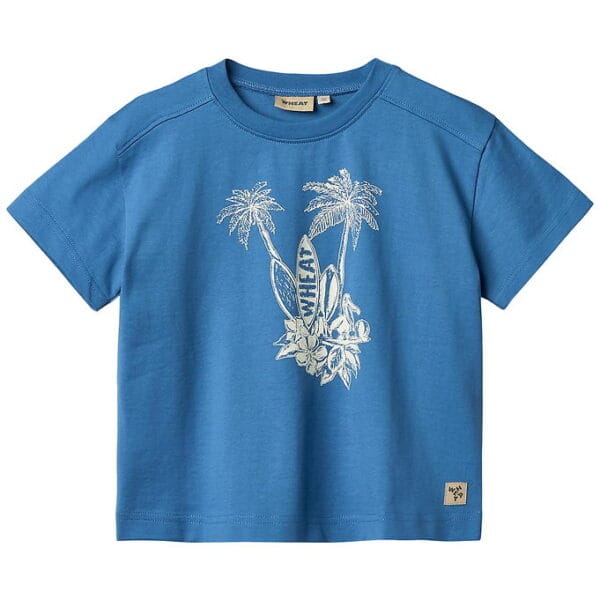 Wheat T-shirt - Lauge - Blå
