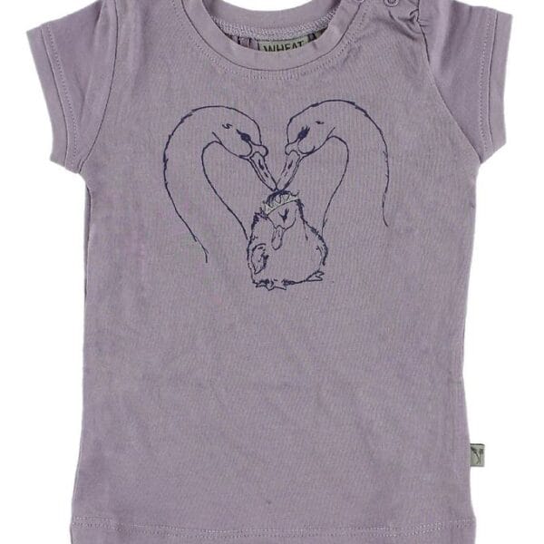Wheat T-shirt - Lilla m. Svaner