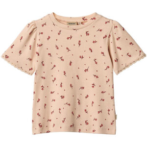 Wheat T-shirt - Rib - Iris - Rose Water Flowers