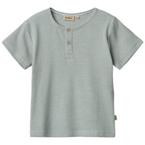 Wheat T-shirt - Rib - Lumi - Stormy Sea Stripe