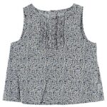 Wheat Top - Hvid m. Miniblomster