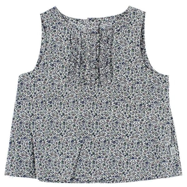 Wheat Top - Hvid m. Miniblomster