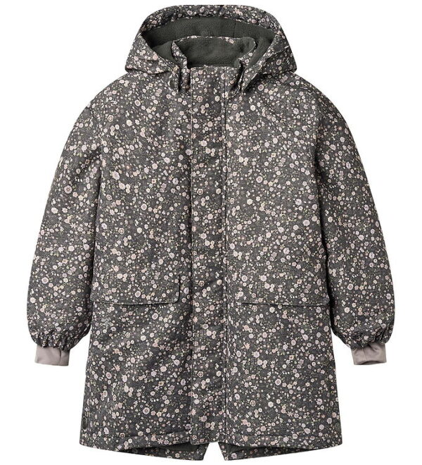 Wheat Vinterjakke - Jello - Black Sea Open Flowers