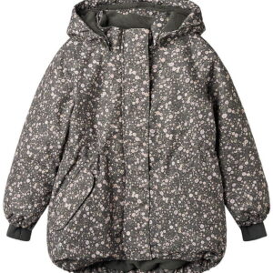 Wheat Vinterjakke - Tove - Black Sea Open Flowers