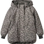 Wheat Vinterjakke - Tove - Black Sea Open Flowers