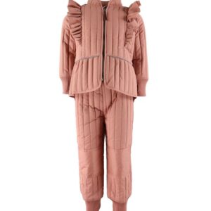 En Fant Termotøj - Old Rose m. Flæser