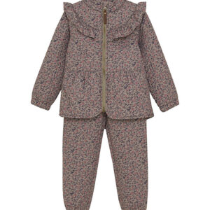 En Fant Termotøj - Quiltet - Fungi m. Blomster/Flæser