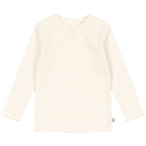 Konges Sløjd Bluse - Minnie - Buttercream m. Hulmønster