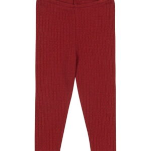 Konges Sløjd Bukser - Minnie - Red Dahlia m. Hulmønster