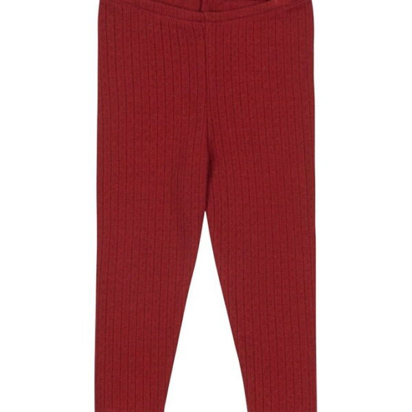 Konges Sløjd Bukser - Minnie - Red Dahlia m. Hulmønster