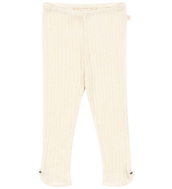 Konges Sløjd Bukser - Rib - Papin - Antique White m. Hulmønster