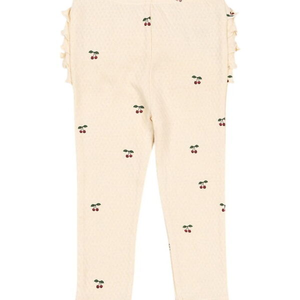 Konges Sløjd Bukser - Sui - Cherry m. Hulmønster