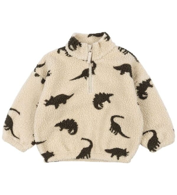 Konges Sløjd Fleecetrøje - Jody Teddy - Dino Silhouette