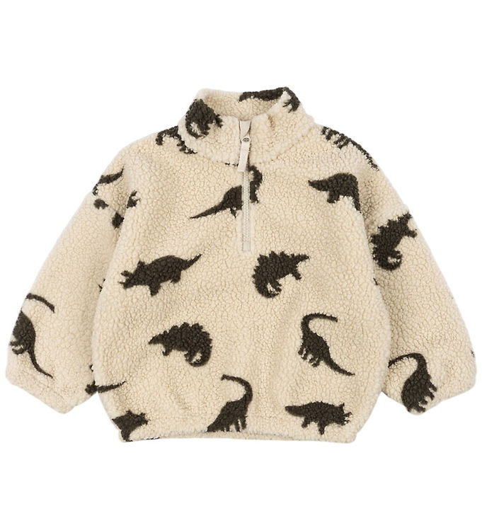 Konges Sløjd Fleecetrøje - Jody Teddy - Dino Silhouette