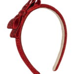 Konges Sløjd Hårbøjle - Rød m. Glimmer