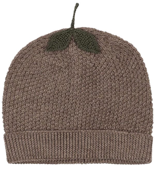 Konges Sløjd Hue - Uld - Strik - Fruity - Bunny Brown Melange