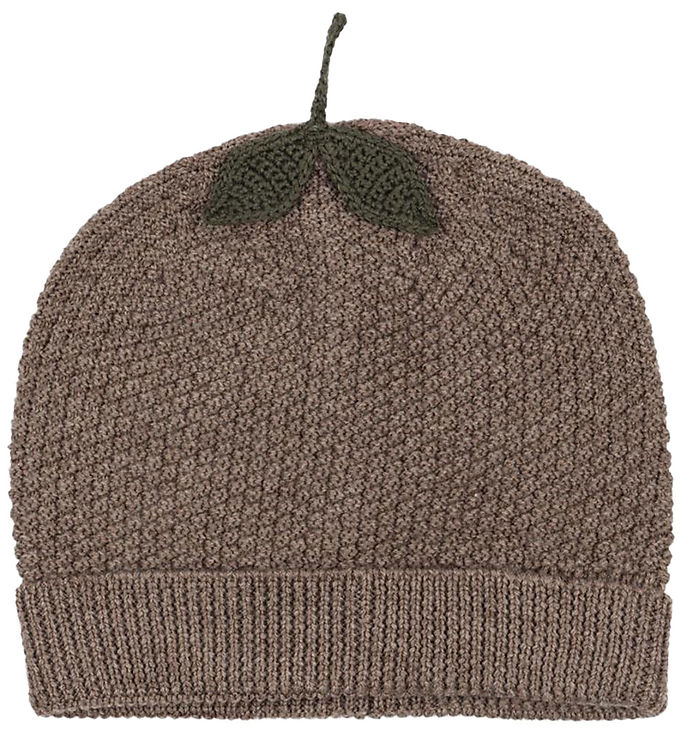 Konges Sløjd Hue - Uld - Strik - Fruity - Bunny Brown Melange