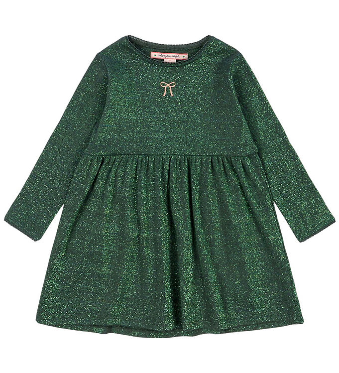 Konges Sløjd Kjole - Roli - Jungle Green m. Glimmer
