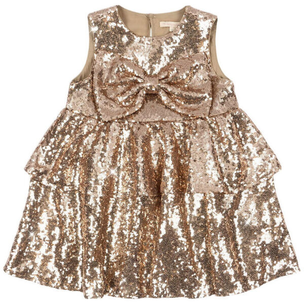 Konges Sløjd Kjole - Rosie - Smoke Gray m. Pailletter