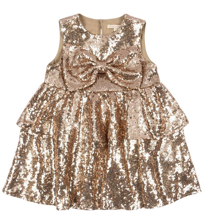 Konges Sløjd Kjole - Rosie - Smoke Gray m. Pailletter