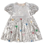 Konges Sløjd Kjole - Starla Star Dust - Star Sequin Silver