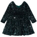 Konges Sløjd Kjole - Velour - Viola - Sycamore m. Palietter