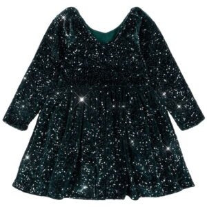 Konges Sløjd Kjole - Velour - Viola - Sycamore m. Palietter