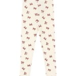 Konges Sløjd Leggings - Minnie - Bow Rouge m. Hulmønster