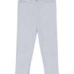 Konges Sløjd Leggings - Rib - Minnie - Gray Dawn m. Hulmønster