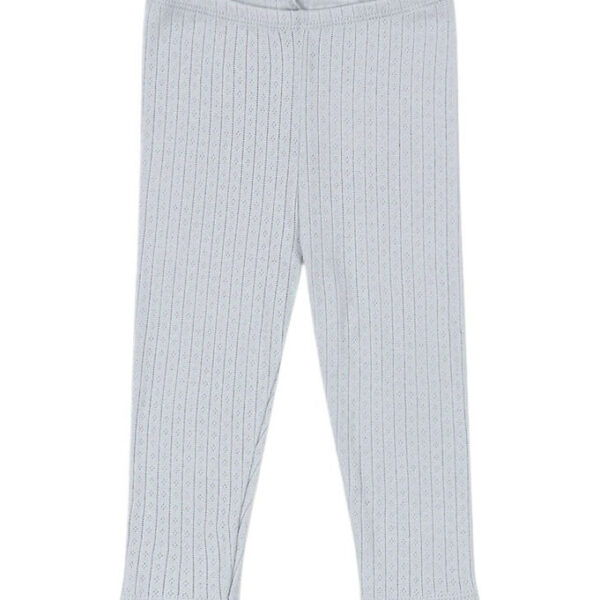 Konges Sløjd Leggings - Rib - Minnie - Gray Dawn m. Hulmønster