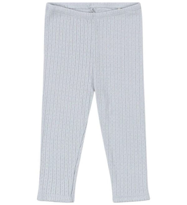 Konges Sløjd Leggings - Rib - Minnie - Gray Dawn m. Hulmønster