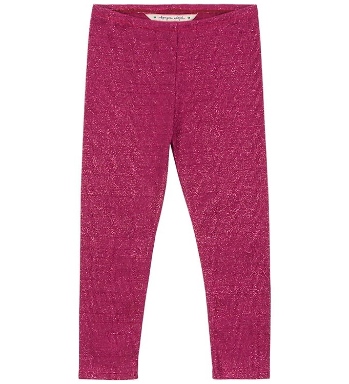 Konges Sløjd Leggings - Roli - Sangria m. Glimmer
