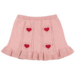 Konges Sløjd Nederdel - Strik - Soleil - Silver Pink