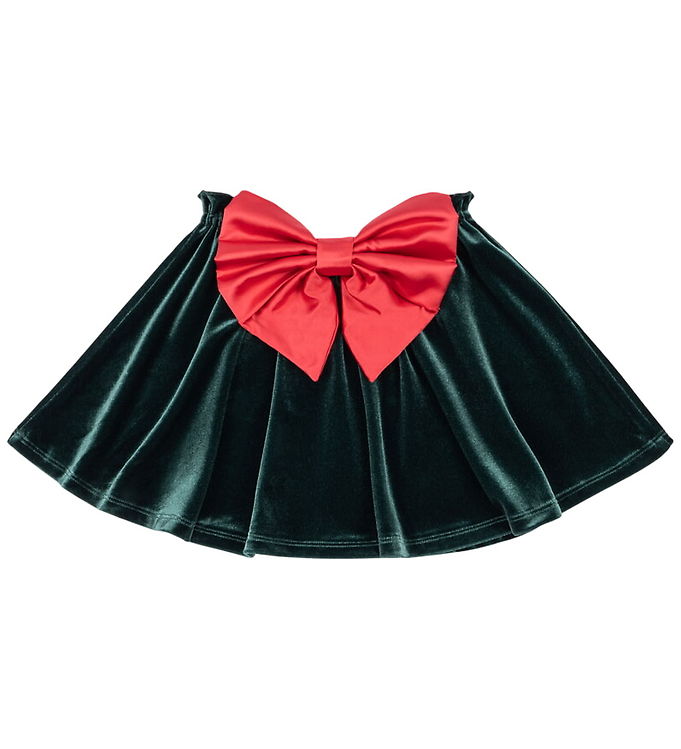 Konges Sløjd Nederdel - Velour - Gia Bow - Pine Grove