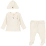 Konges Sløjd Sæt - Rib - Nia - Lemon m. Hulmønster