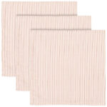 Konges Sløjd Stofbleer - 65x65 cm - 3-pak - Stripie Petite Rose