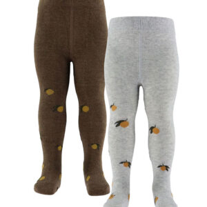 Konges Sløjd Strømpebukser - 2-pak - Jaquard - Lemon