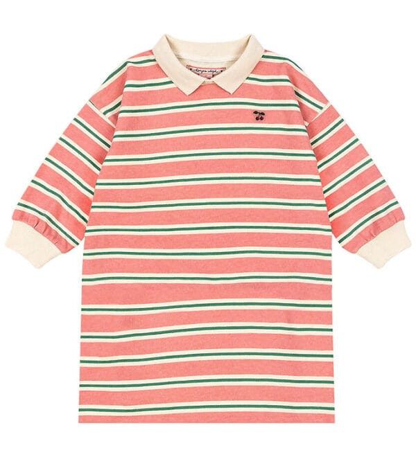 Konges Sløjd Sweatkjole - Spotty - Blush Bound Stripe