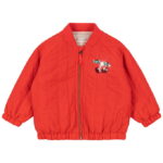 Konges Sløjd Termojakke - Juno Bomber - Fiery Red m. Kirsebær