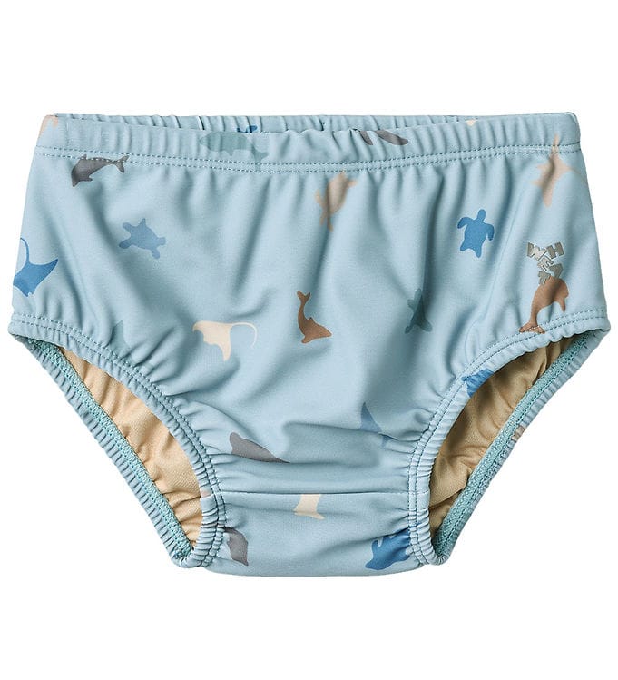Wheat Blebadebukser - Philip - UV40+ - Soft Blue Sea Life