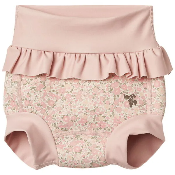 Wheat Blebadebukser m. Flæser - Rita - UV40+ - Ivory Flower Mead