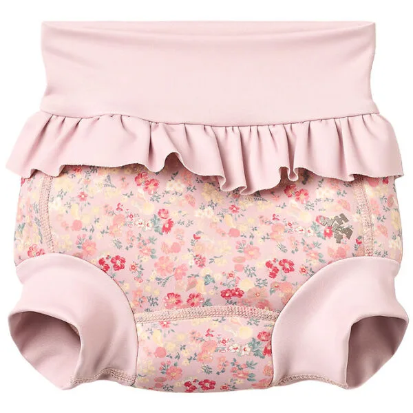 Wheat Blebadebukser m. Flæser - Rita - UV40+ - Powder Flowers an